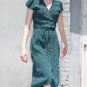 Brandy Melville Midi "Robbie" Dress in Green